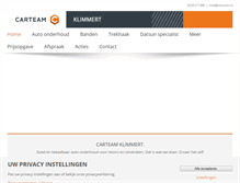 Tablet Screenshot of garageklimmert.nl